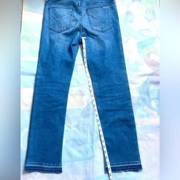 Hudson Tilda Midrise Crop Cigarette Jean with Side Seam Detail Size 27